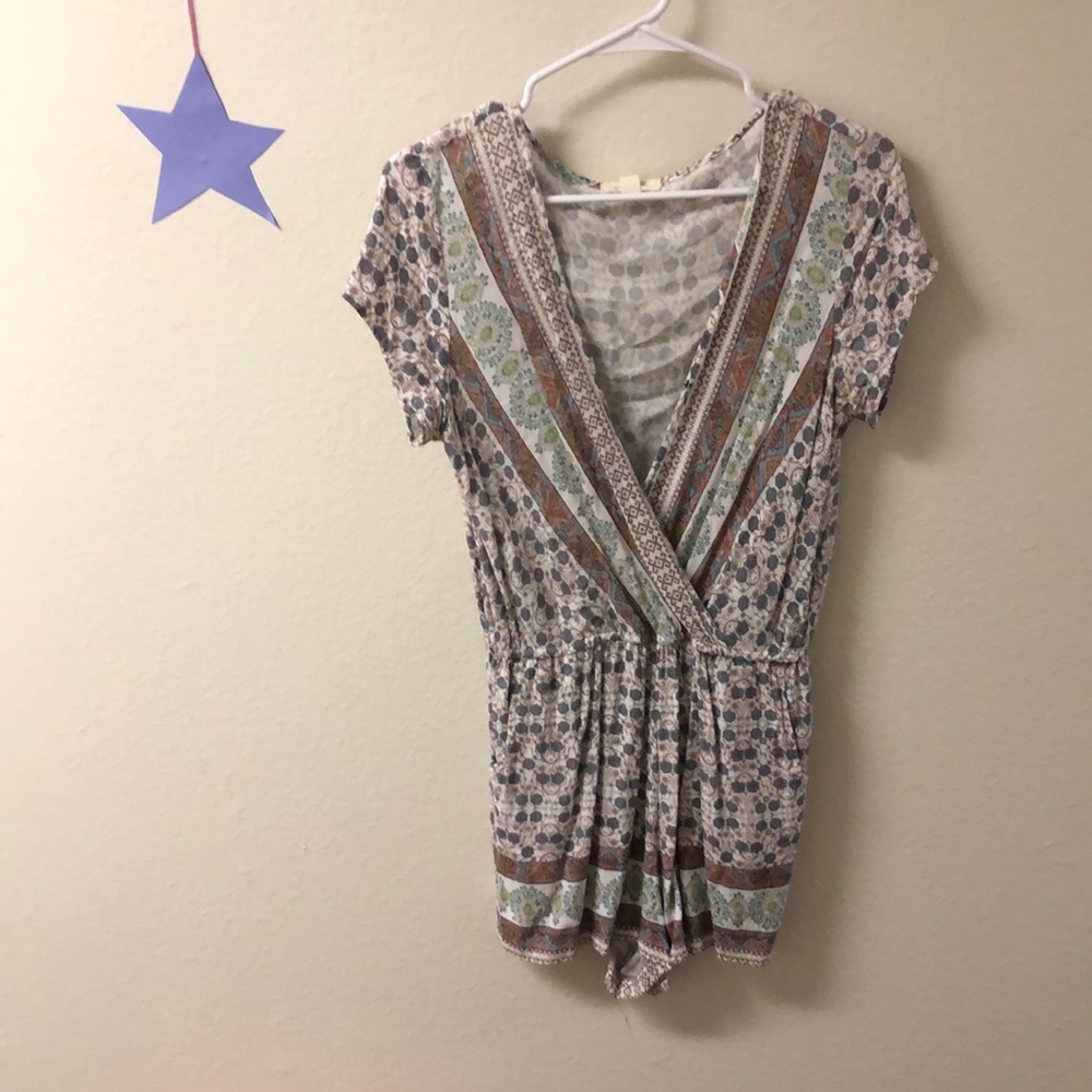 Floral romper.